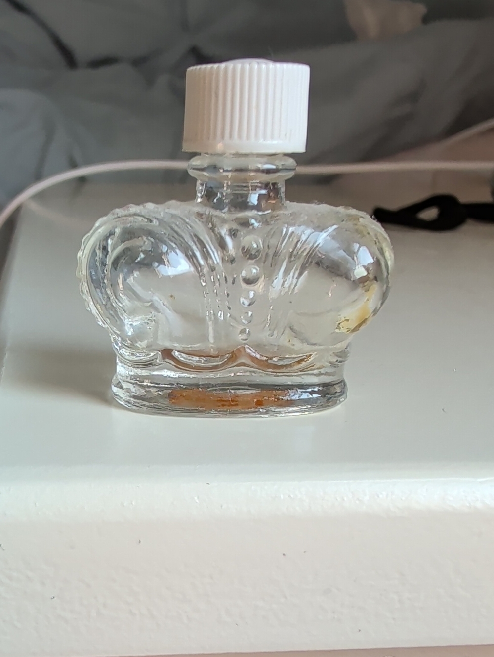 Vintage Mini Prince Matchabelli Golden Autumn Perfume Crown Empty Bottle 1/8 oz